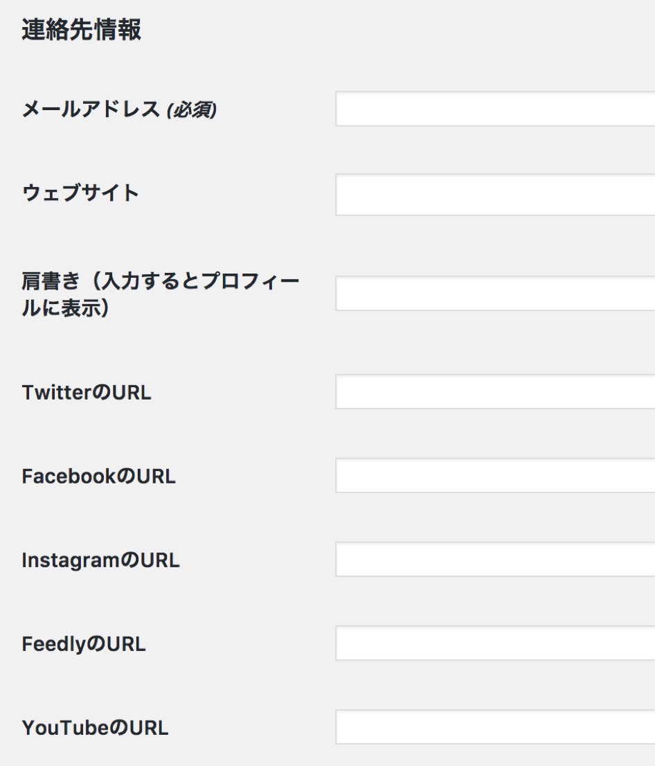 サイドバーや記事下にプロフィール（この記事を書いた人）を設置する 