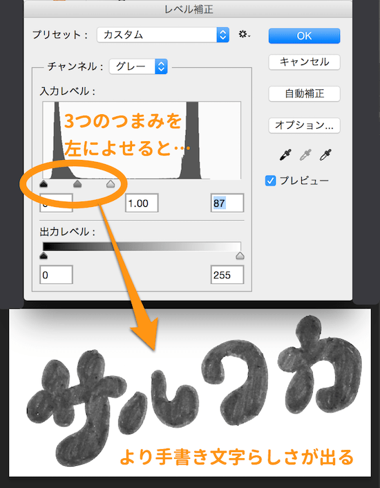 Photoshop 手書き文字をスマホで撮って取り込む スキャナー不要