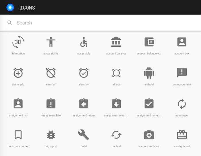 material icons