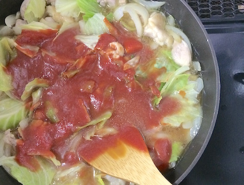 鶏肉トマト煮込みのレシピ６