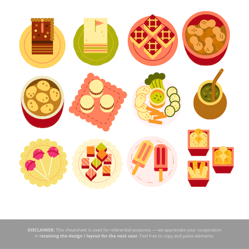 ピクニックのおやつのイラスト