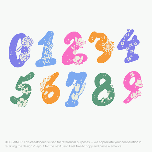 数字のイラスト