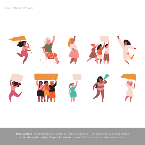 運動する女性のイラスト