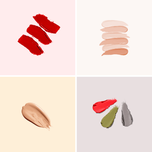 絵の具をぺたっとしたようなイラスト