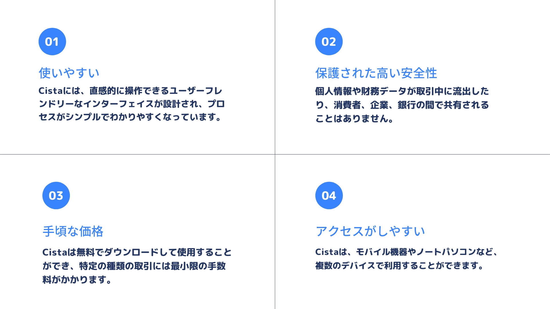 おしゃれな営業資料のテンプレート