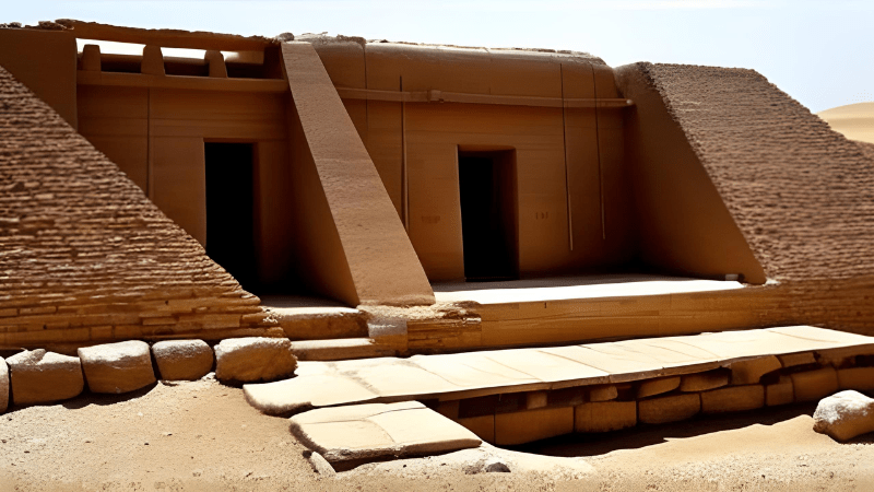 CanvaのAI画像生成で作った古代エジプトの民家